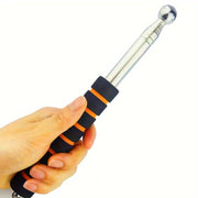 Retractable Stainless Steel Tour Guide Flagpole Adjustable 130cm to 182cm Outdoor Hook