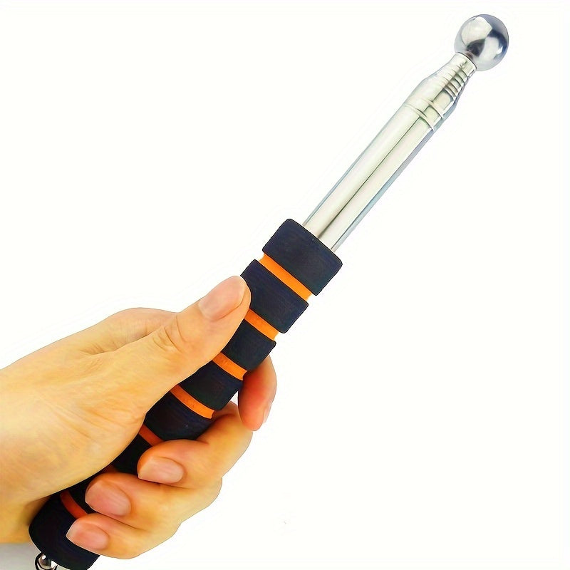 Retractable Stainless Steel Tour Guide Flagpole Adjustable 130cm to 182cm Outdoor Hook