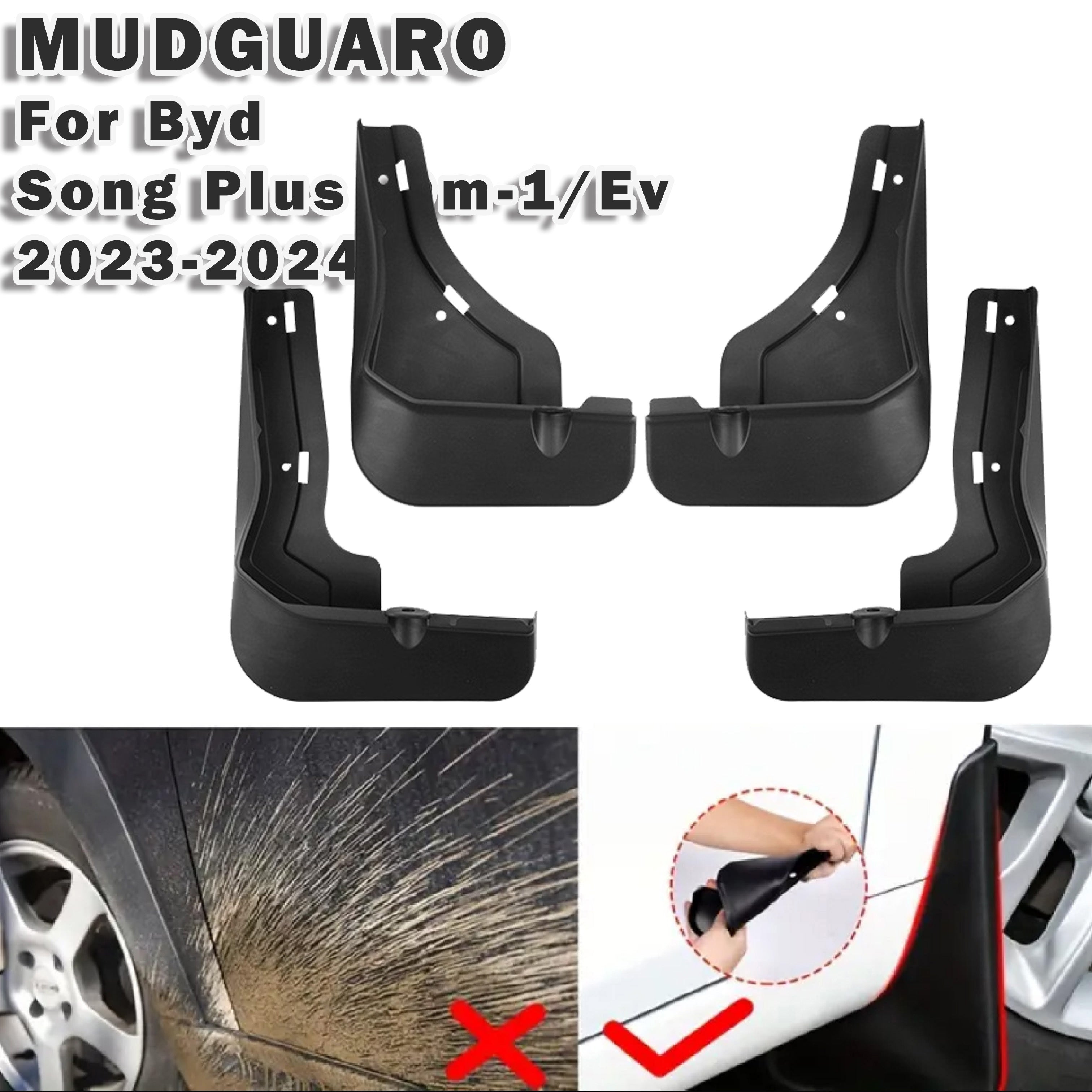 4 Pcs Car Mudguards Wheel Well Liners for SUV Dust Sand Protection