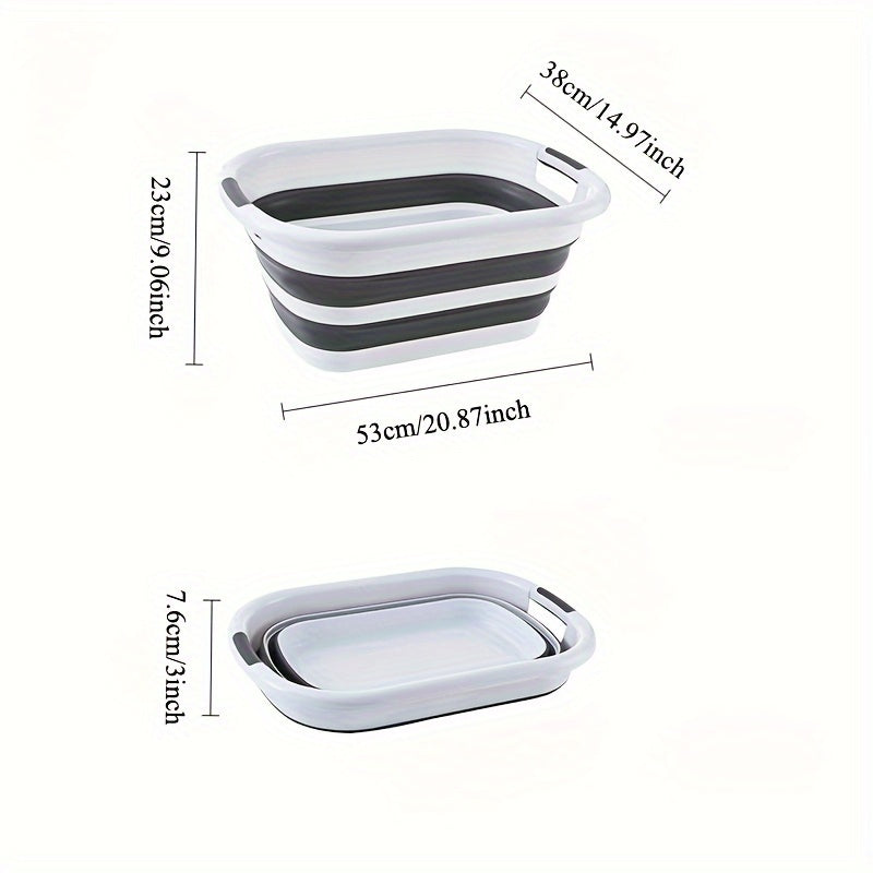 Foldable Pet Bath Tub with Laundry Storage for Dogs and Travel