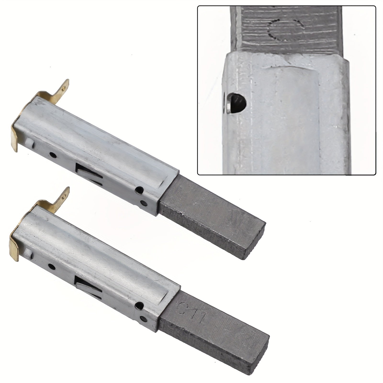 2pcs Industrial Vacuum Cleaner Accessories Motor Carbon Brush Water Absorber Iron
