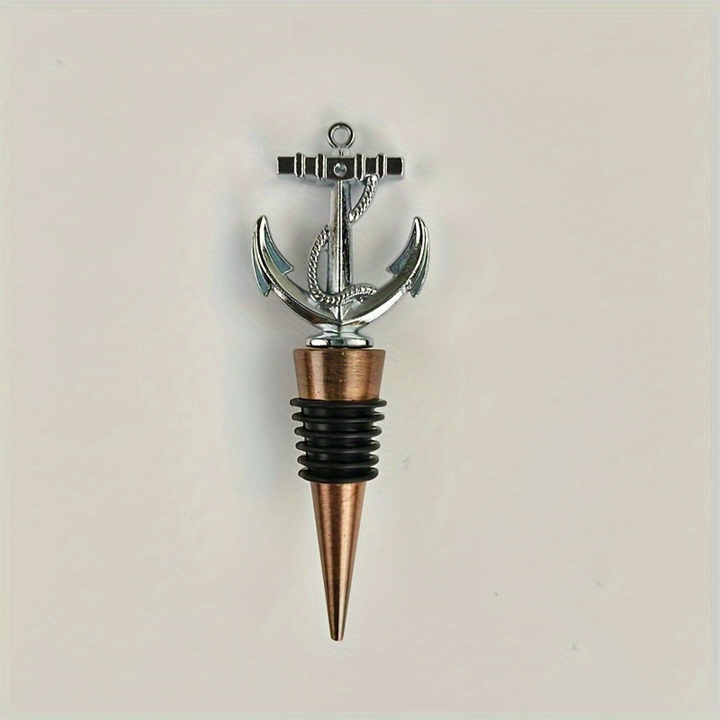 Red Wine Stopper with Unique Anchor Design