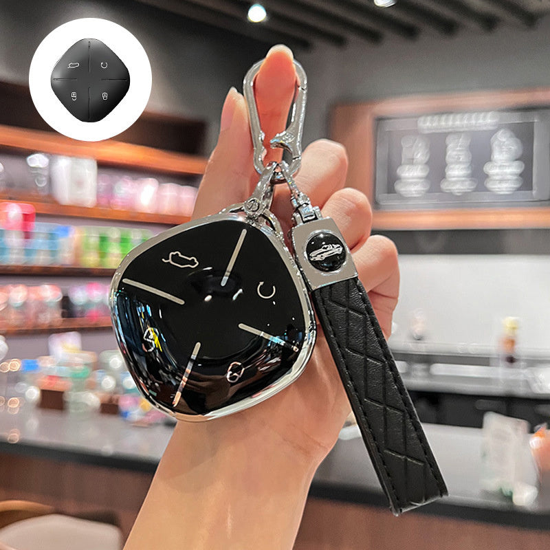 Car Remote Key Fob Cover TPU Holder with Keychain for SUV Protection