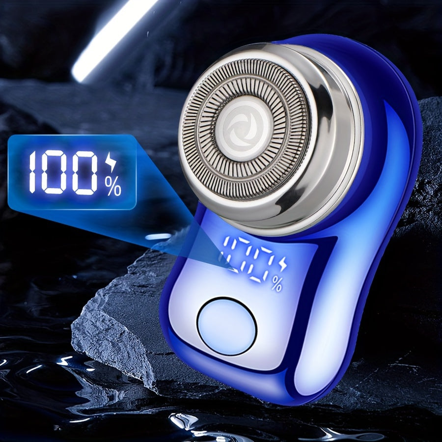 Электрическая бритва для мужчин USB-зарядка с LED-дисплеем Быстрая зарядка из нержавеющей стали Спиральный триммер для путешествий Подарок