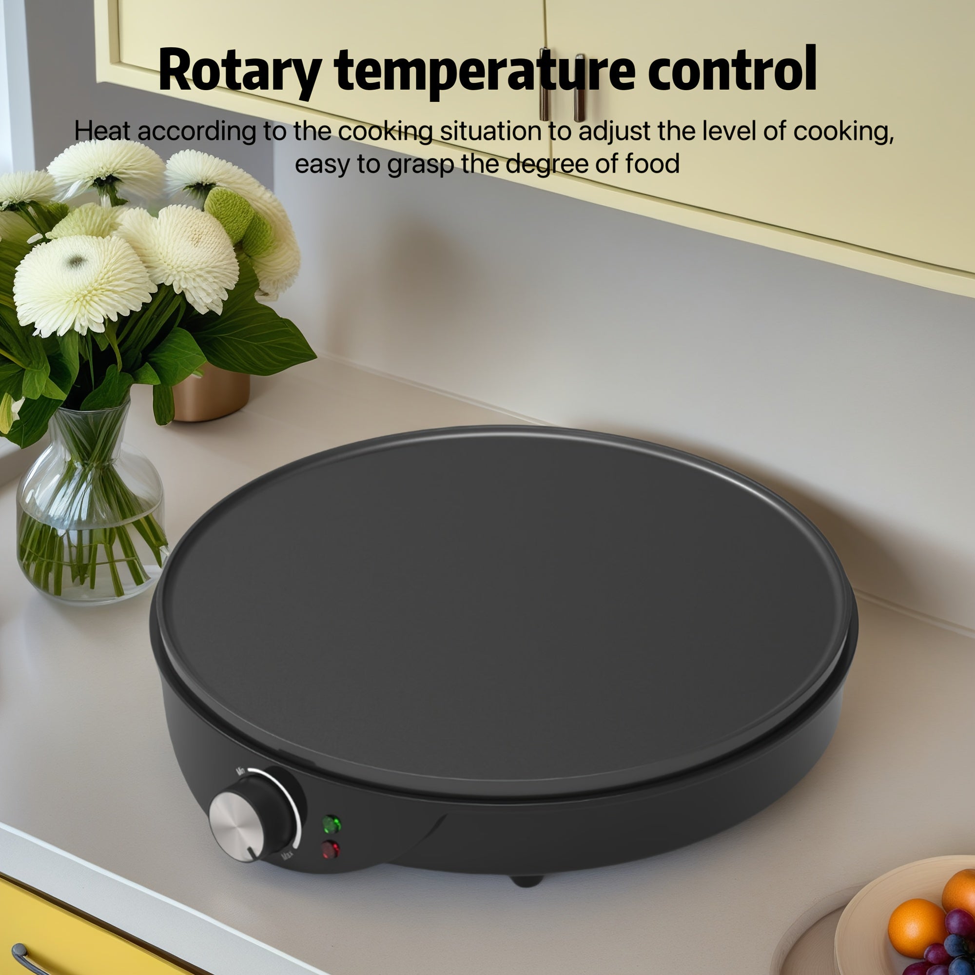 Multifunctional Pancake Maker with Temperature Control Large Capacity for Eggs Sandwiches