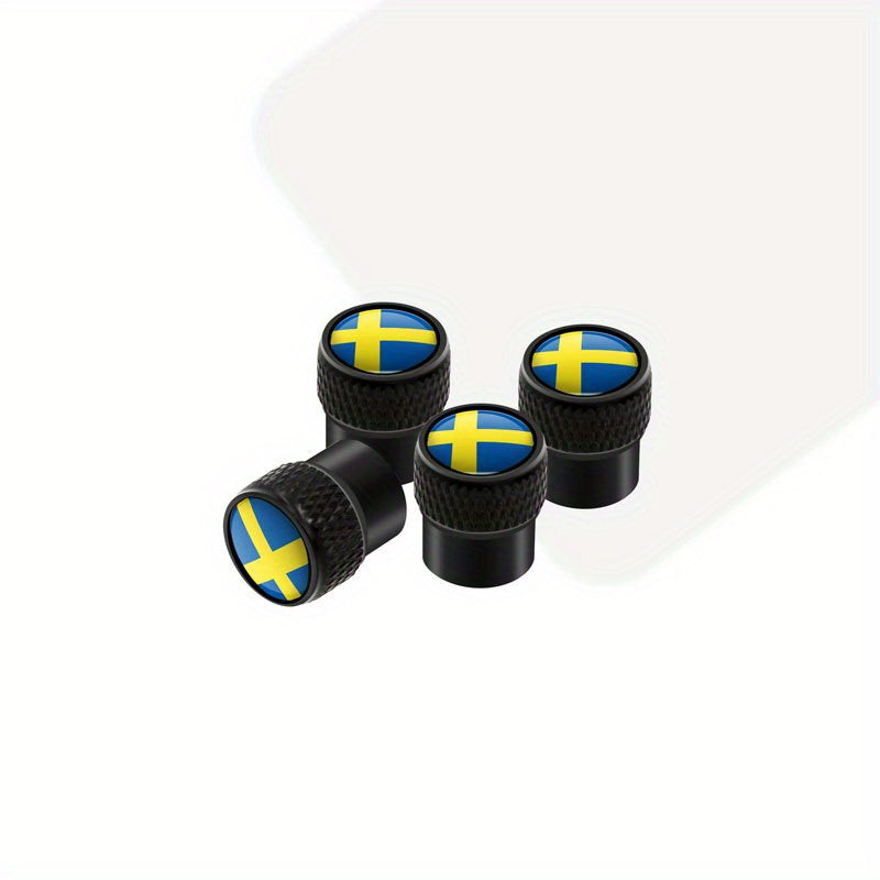 4Pcs Metal Tire Valve Caps Car Wheel Stem Covers for Vehicle Styling