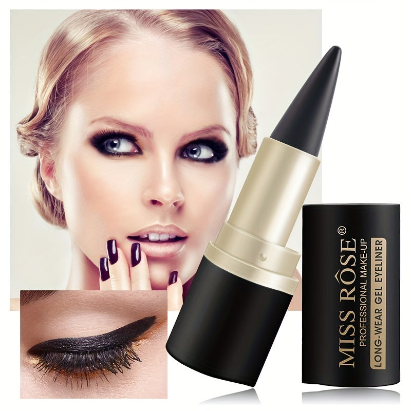 Women's Waterproof Black Gel Eyeliner Stick for Flawless Makeup