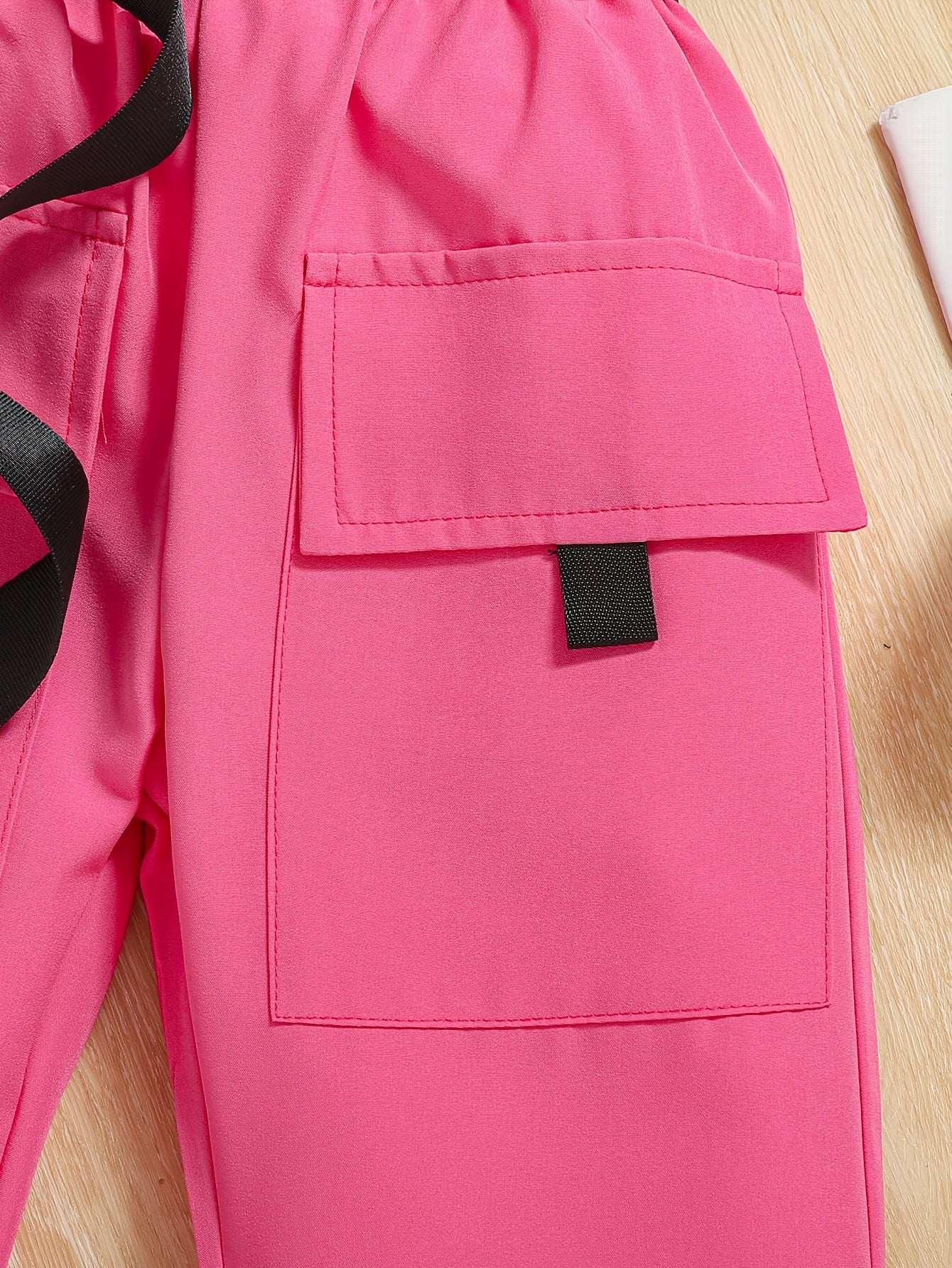 Girls' Knitted Fabric 3-Piece Fashion Set with Hoodie Halter Top and Overalls for Spring and Fall