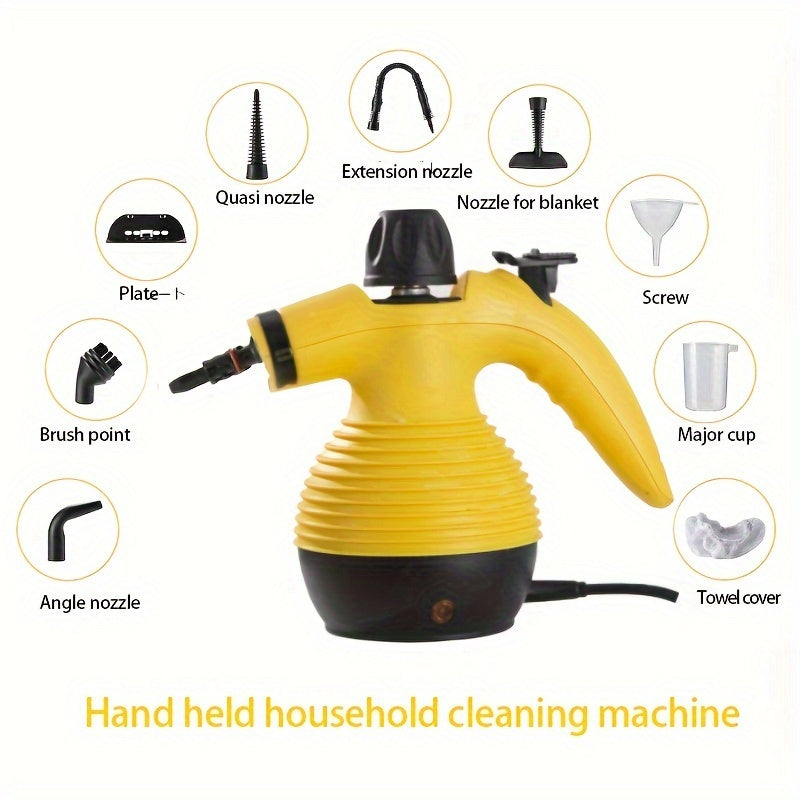 Handheld Steam Cleaner with 9 Accessories for Stain Removal 600W EU Plug