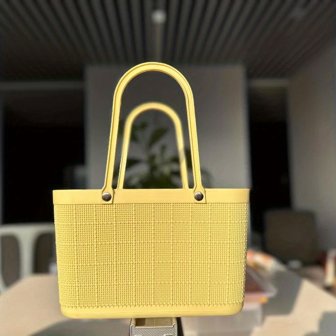 Cestas de almacenamiento de plástico para lavandería para mujeres y bebés, patrón de lino, duraderas