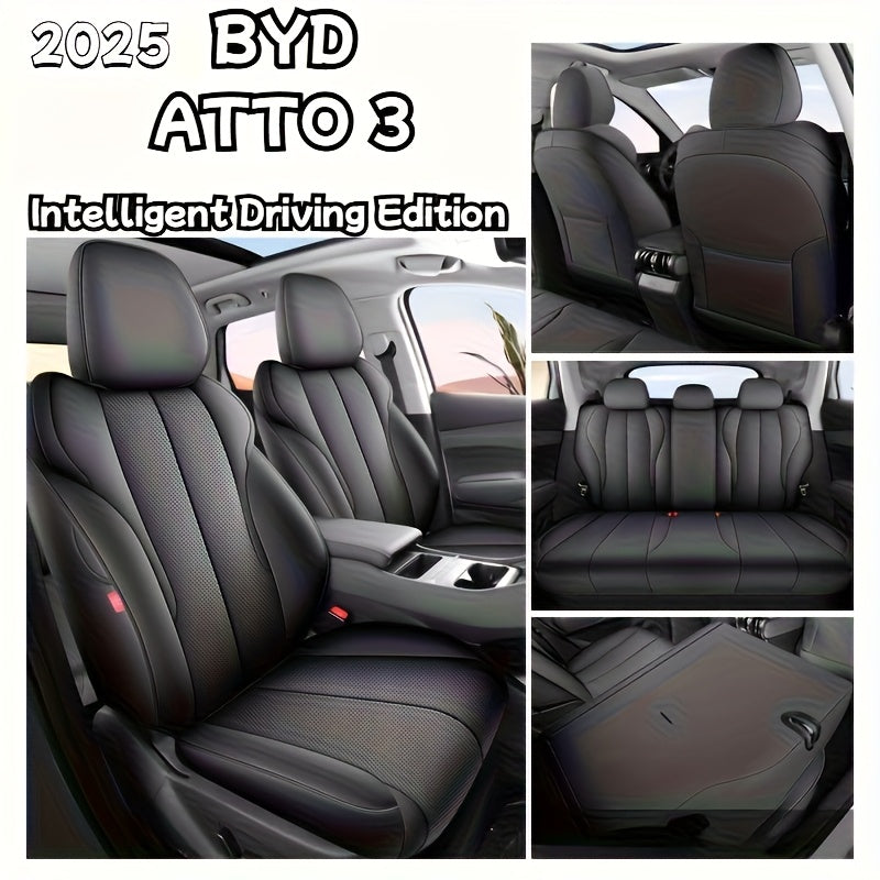 Luxury Leather Seat Covers for Cars, Trucks, SUVs Breathable and Durable
