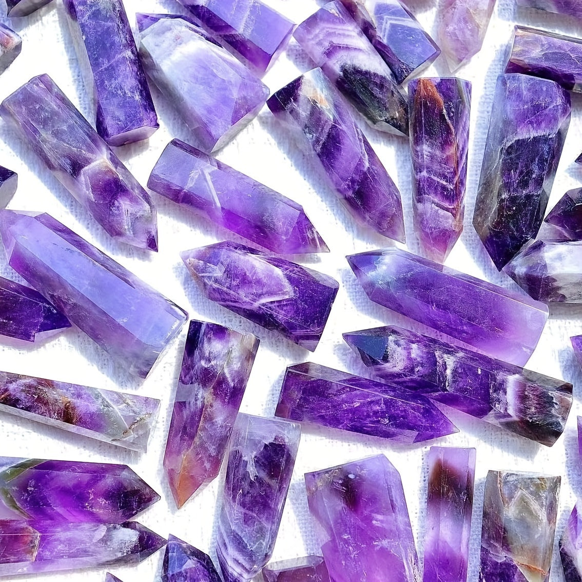 Amethyst Kristalli Obelisk Qalam Uchi Minerali Namuna Sogʻishtirish va Dekor uchun