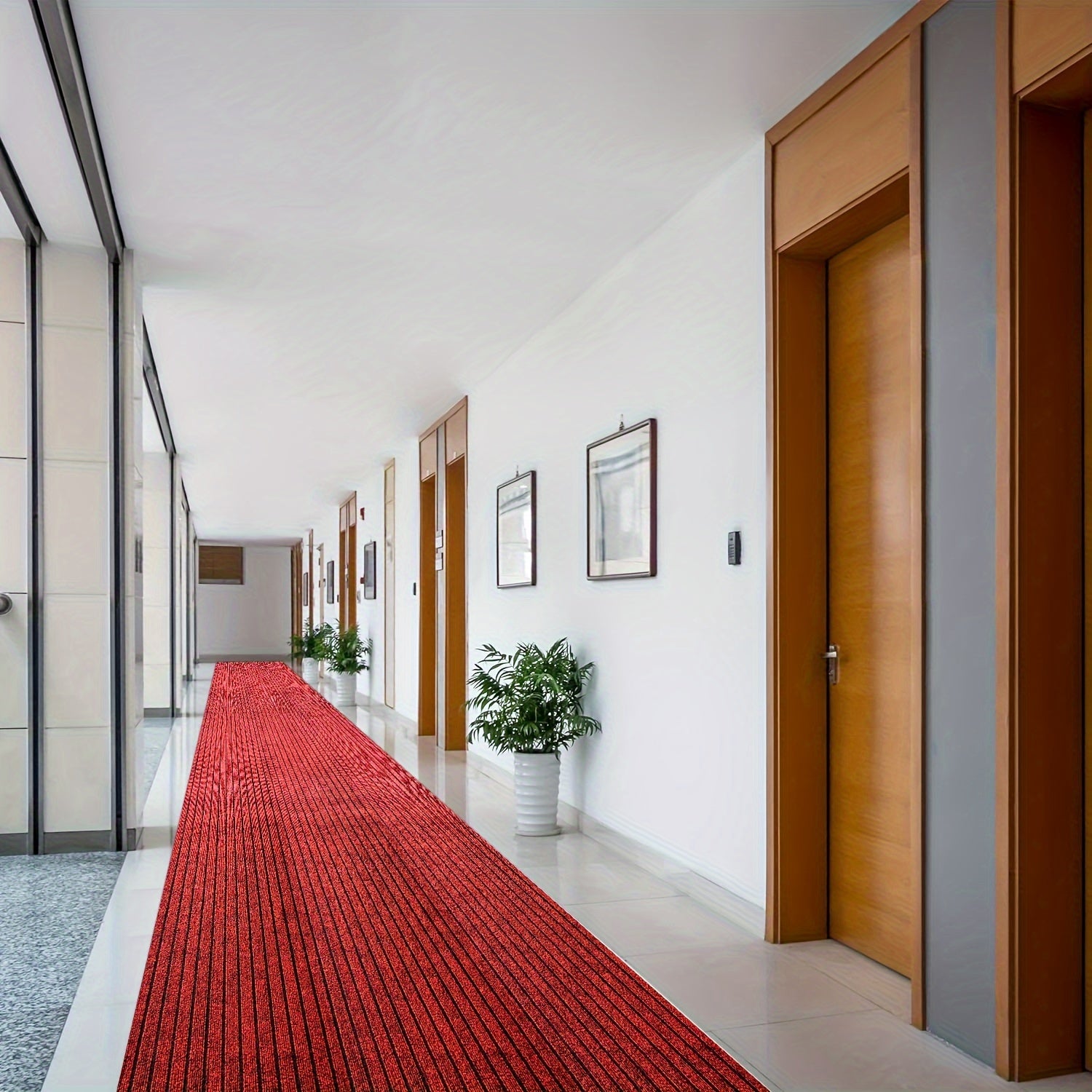 Non-Slip Waterproof Runner Rug for Indoor Outdoor High Traffic Hallways Decks