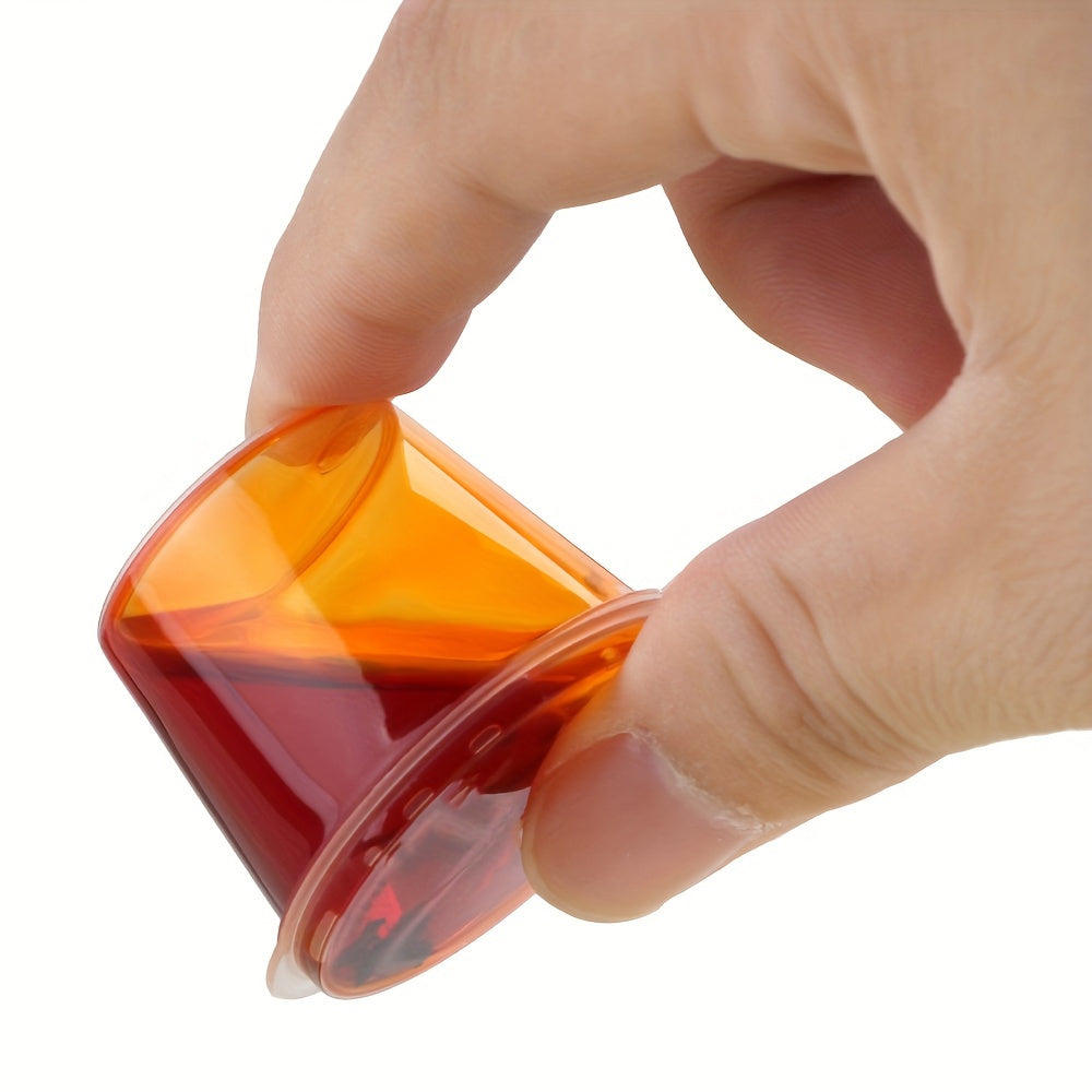 Set of 100 Clear Plastic Sauce Cups with Lids Food Grade Condiment Containers