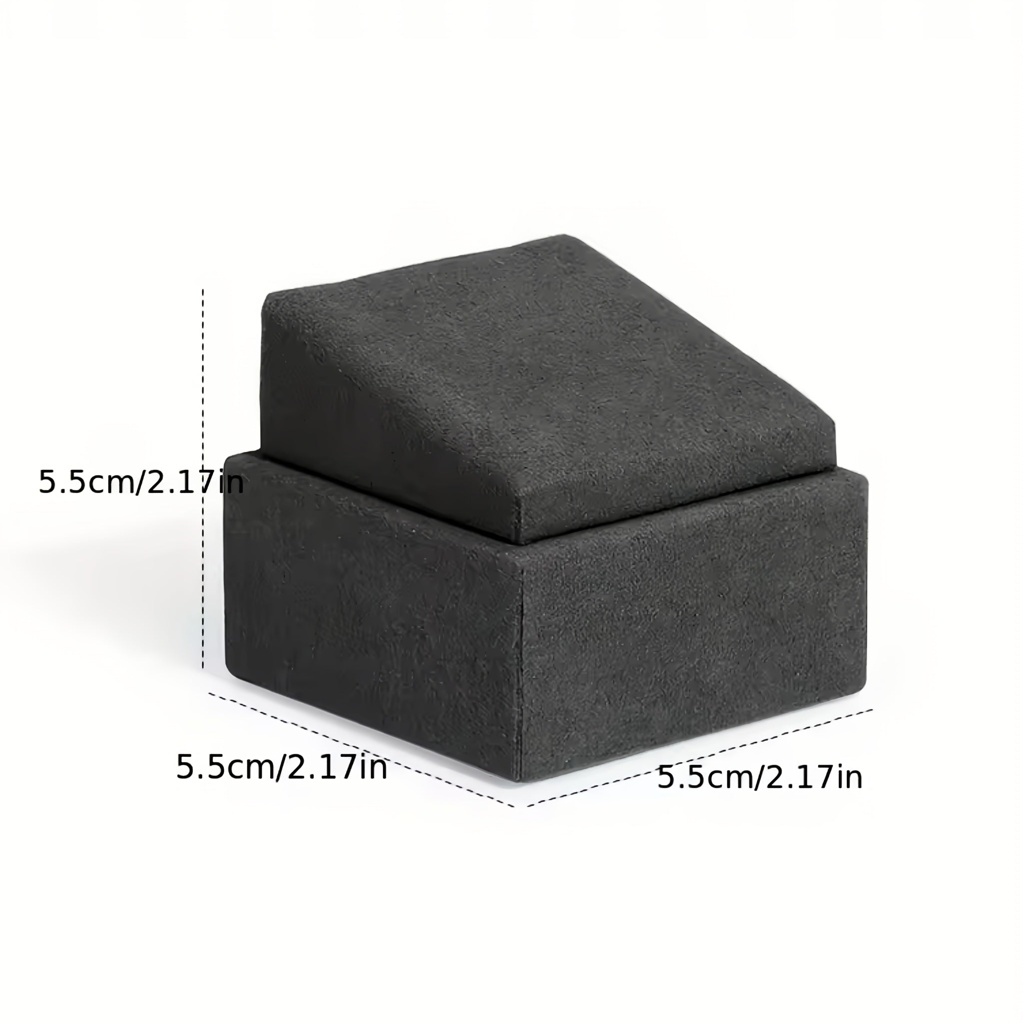 Набор дисплеев для украшений серого цвета с кулоном, серьгами, кольцом, подставкой и подносом