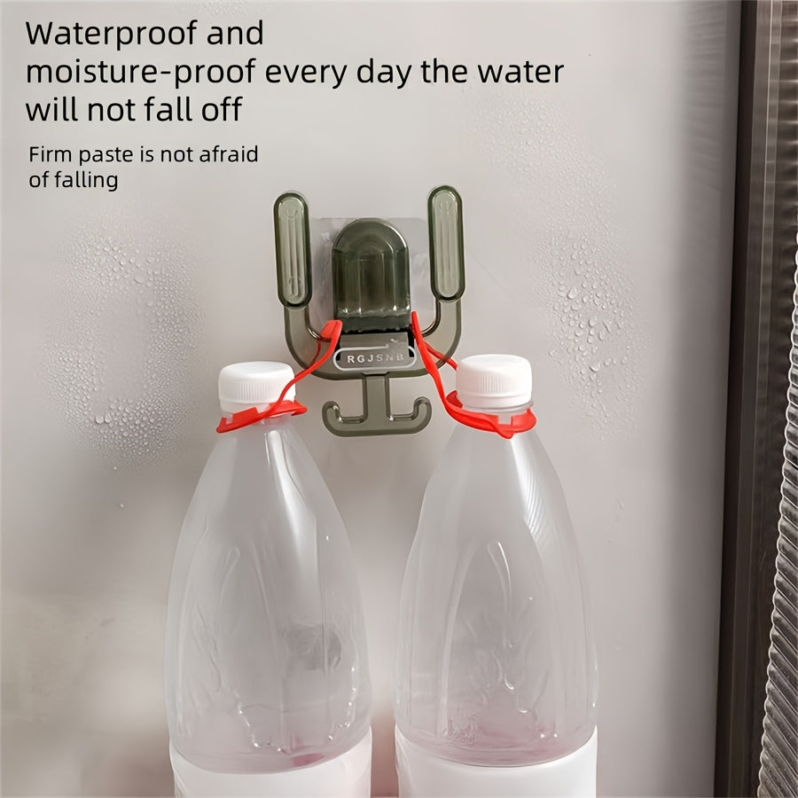 Wall-Mounted Bathroom Organizer for Slippers and Towels, Space-Saving Plastic Storage