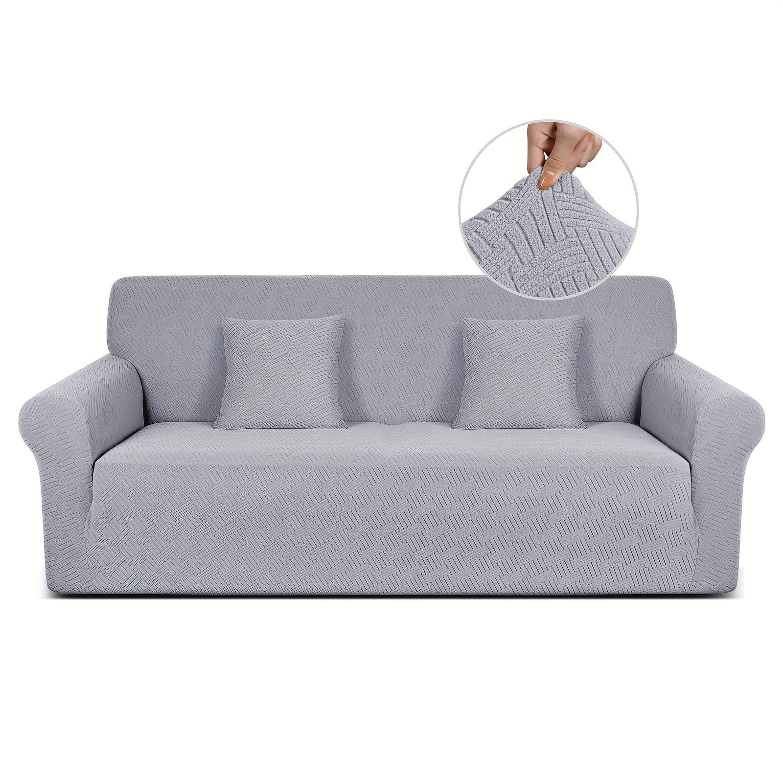 Thickened Jacquard Sofa Cover All-Elastic Bottom for 1-4 Seater Pet-Friendly