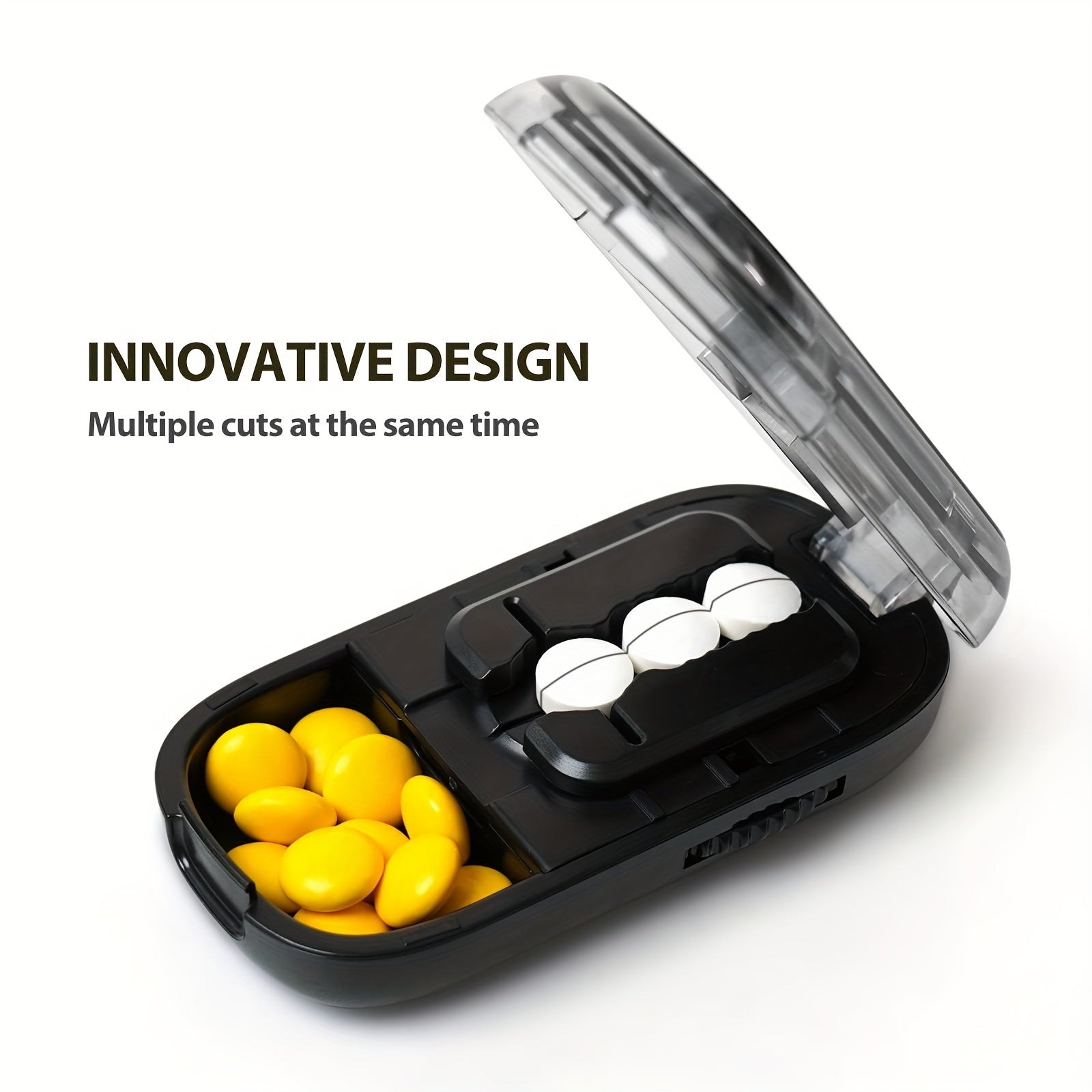 Pill Cutter for Small Micro Pills Adjustable with Centering Device Portable