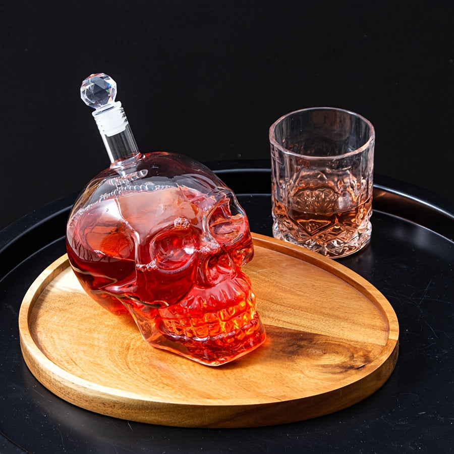 Bosh shaklidagi dekantor, qopqoq bilan, 1000ml hajm, viski, spirtli ichimliklar, vodka, vino va burbon uchun mos. Erkaklar va ayollar uchun ideal sovg'a.