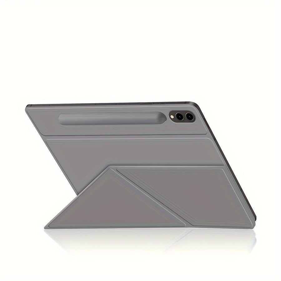 Faux Leather Tablet Cover for Samsung Galaxy Tab S9+ and S9 FE+ with Magnetic Closure and Adjustable Stand
