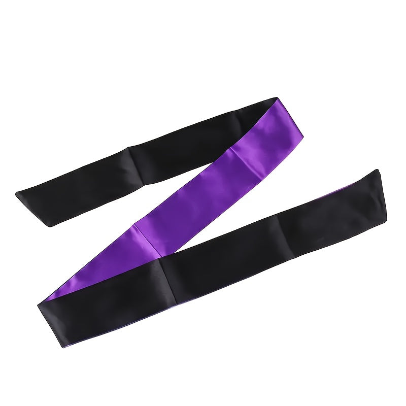 Adult Satin Eye Mask Non-Transparent Color Block Sleep Gaming