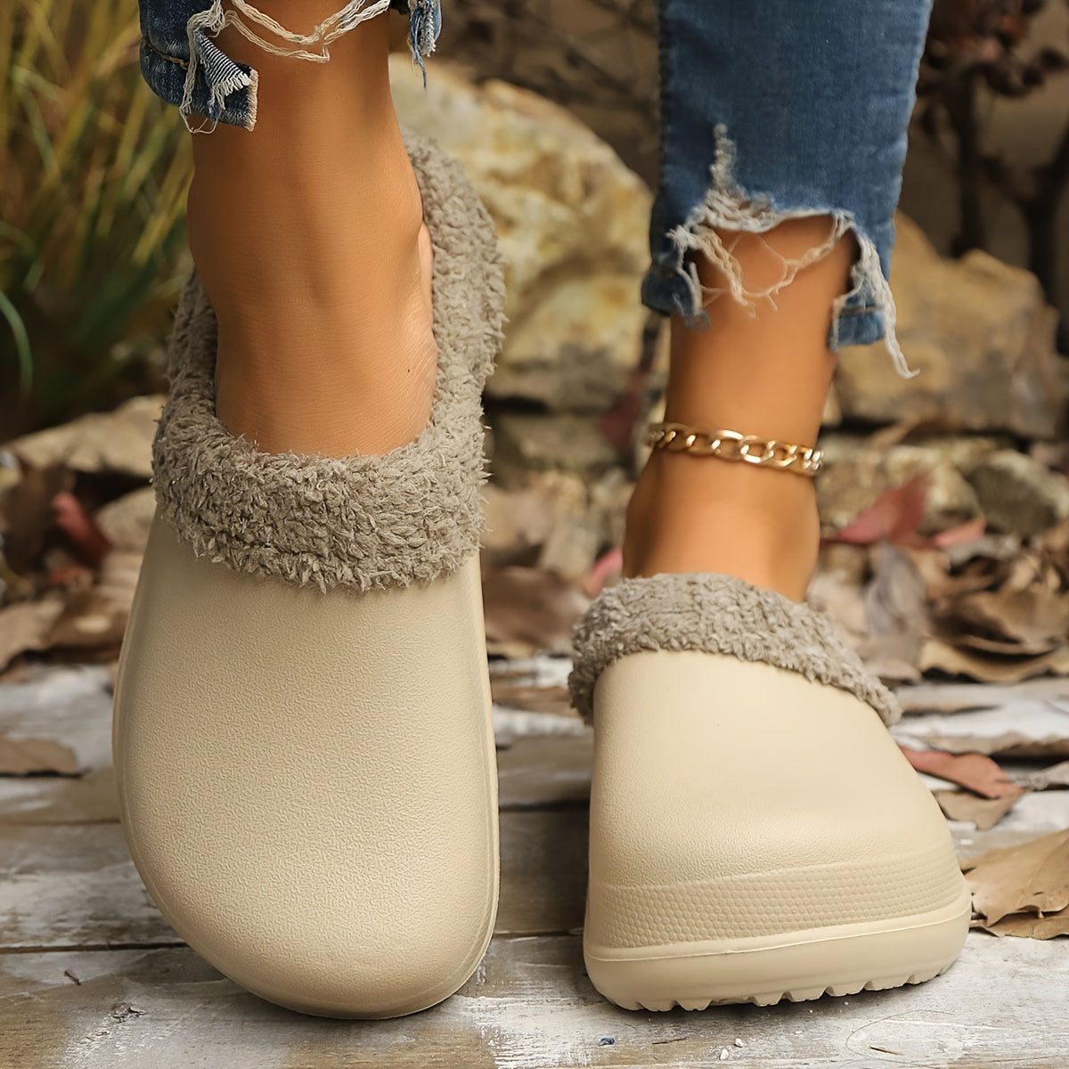 Women's EVA Slippers Solid Color Slip-On All-Season Comfort