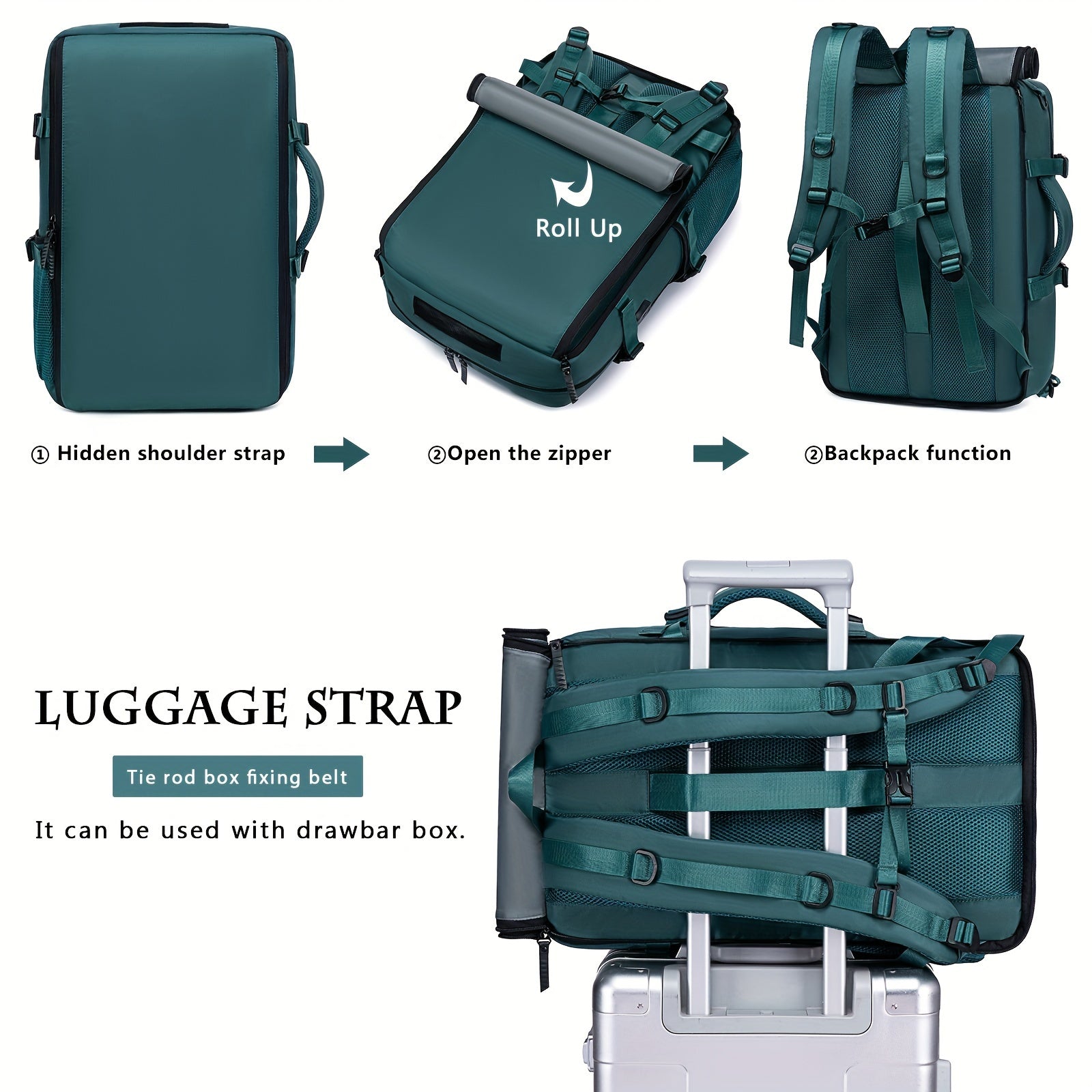 Erkaklar uchun ko'p funksiyali sayohat ruksak, aviakompaniyalar tomonidan tasdiqlangan, noutbuklar, maktab, qo'l yuklari, ochiq sportlar uchun mo'ljallangan va poyabzal bo'limini o'z ichiga oladi.