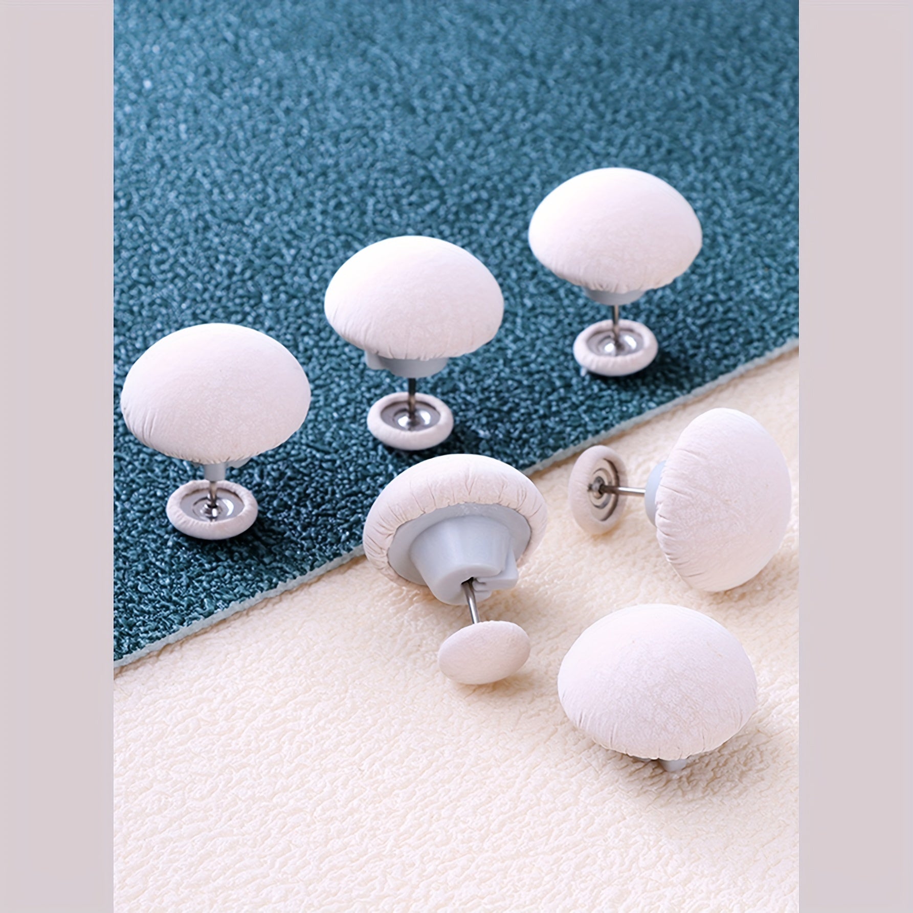 Upscale Mushroom Head Quilt Cover Curtain Fixer in Soft Faux Leather