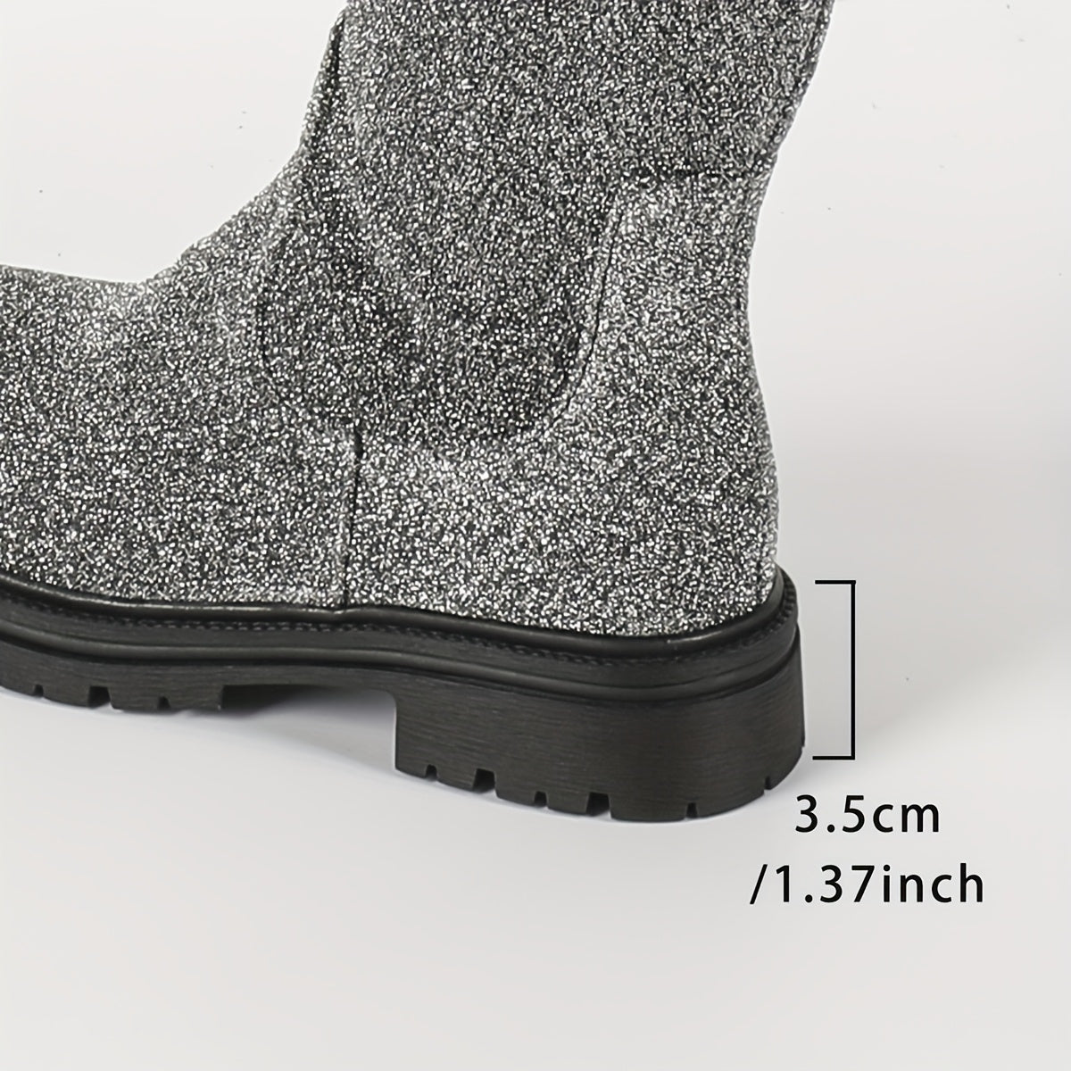 Women's Western Style Chunky Heel Platform Over-the-Knee Boots