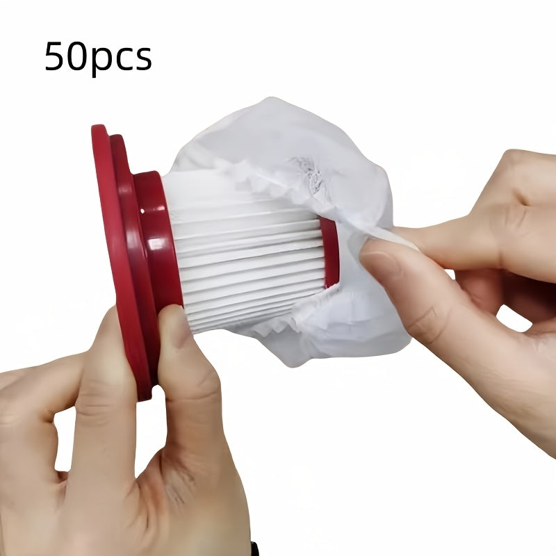50pcs Disposable Vacuum Cleaner Filters Non-Woven Polyester Replacement Parts