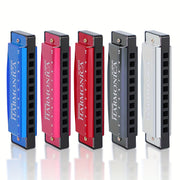 Boshlovchilar va mutaxassislar uchun qutisi va qoʻllanmasi bilan 10 teshikli C kaliti Blues Harmonica