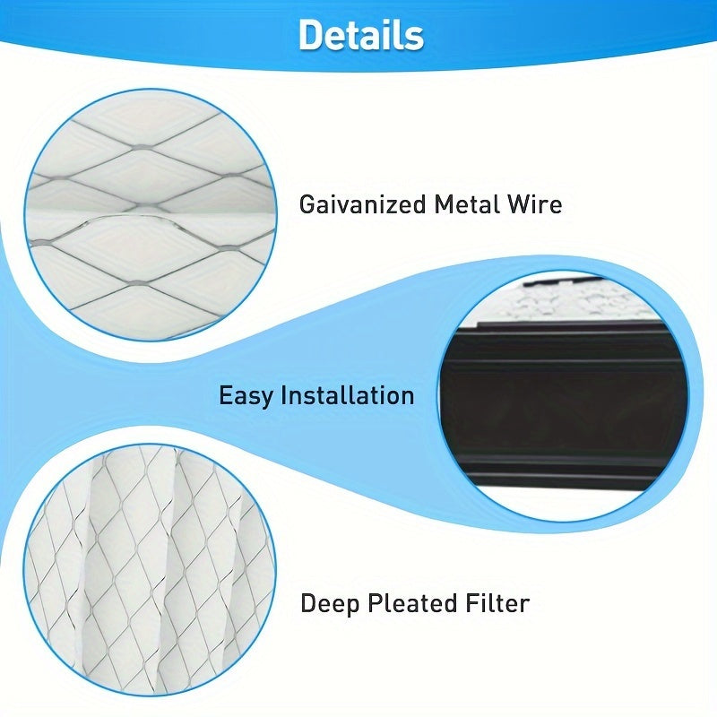 Air Purifier Filter MERV-13 50.8x63.5x10.16 cm with Upgrade Kit for 1210 1620 2120 2200 2210 2216 3210 4200