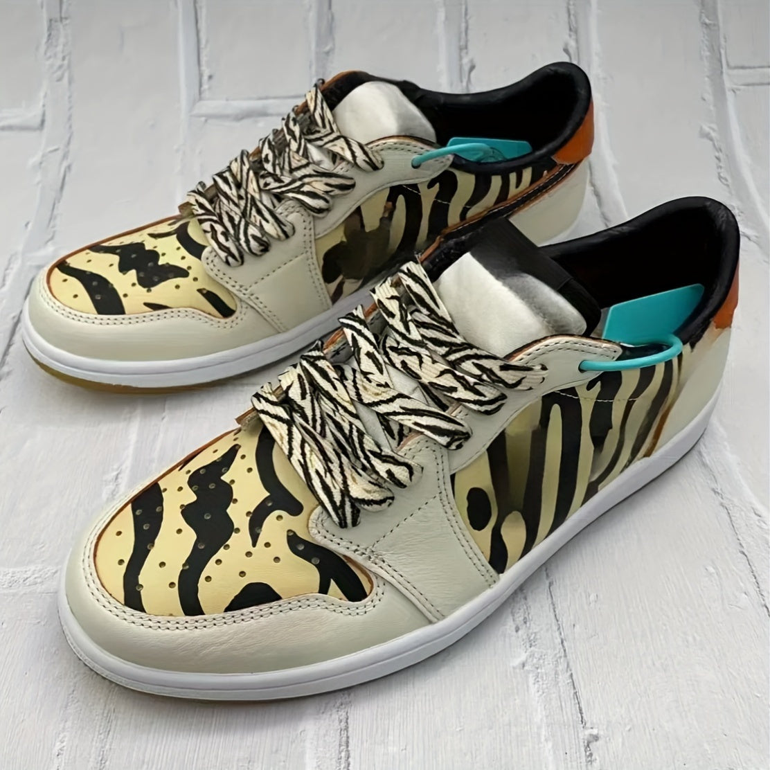 Unisex Polyester Spandex Animal Print Laces for Sneakers Casual Shoes