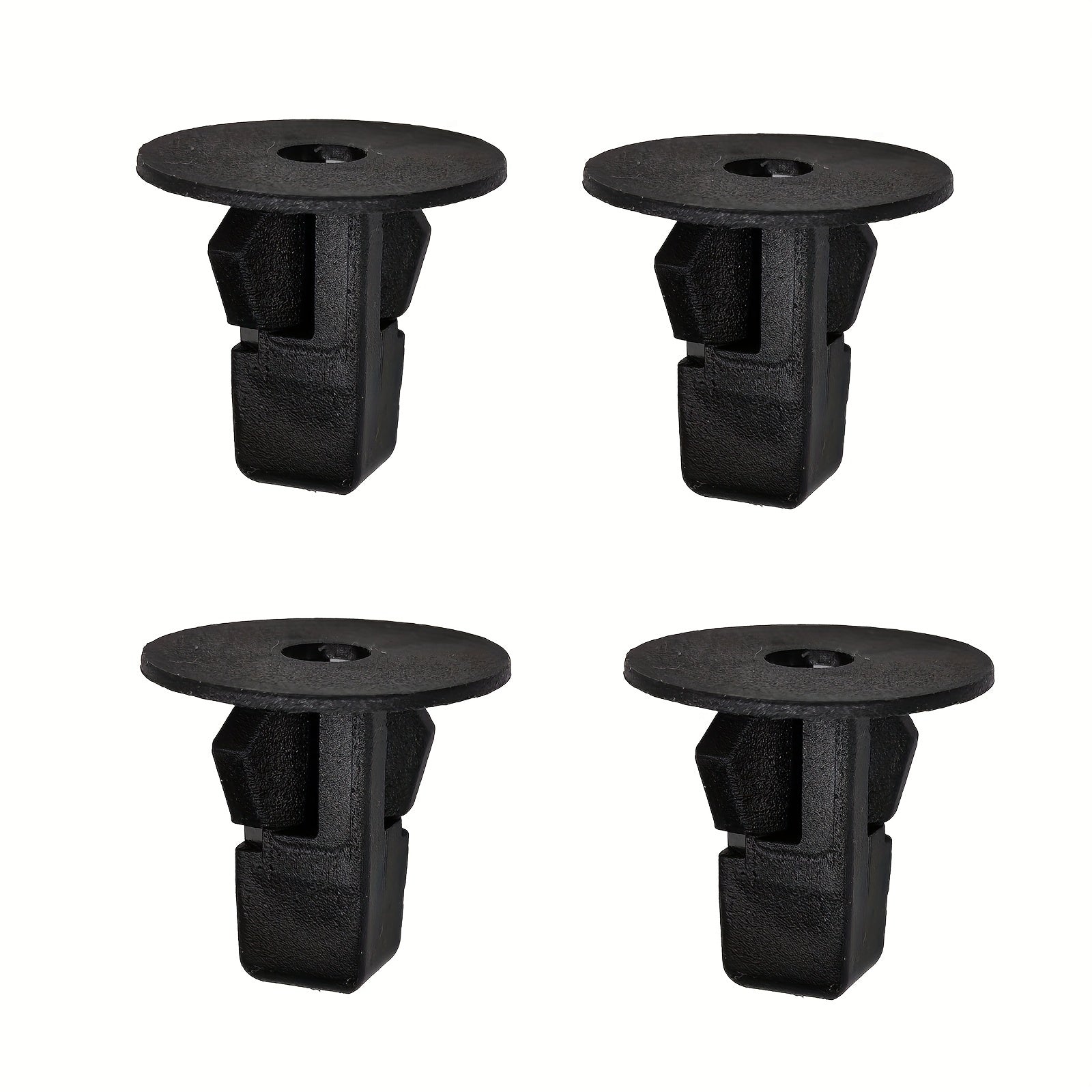 Kit de sujetadores con 50 piezas, remaches de goma para orificios de 8 mm en el revestimiento de parachoques en color negro para vehículos