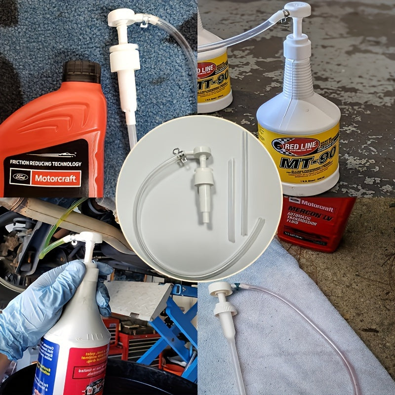 Marin uskunalari yog'ini o'tkazish nasosi, tashqi motorlar uchun, moslashuvchan shlang va burilish bilan