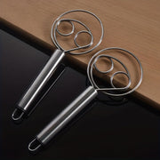 Batidor de masa danés de acero inoxidable para pan, pizza, pastel, galletas, herramienta de cocina