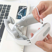 Electric Neck and Shoulder Massager with Four Massage Heads for Travel and Office Use