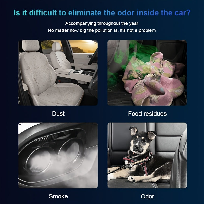 Avtomobil quyosh energiyali havo tozalagichi Avtomatik titrash sensori kechki chiroq Kichkina shaxsiy qurilma