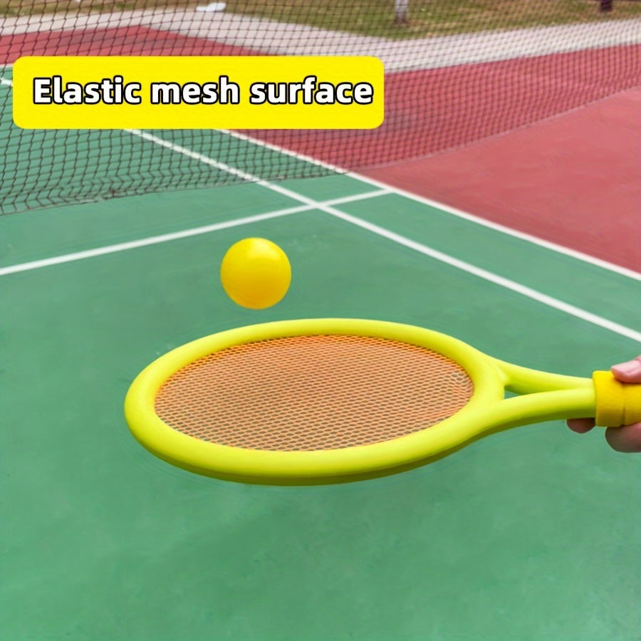 Kids Outdoor Sports Set for Ages 3-6 Kids Plastic Badminton and Tennis Racket with Ball