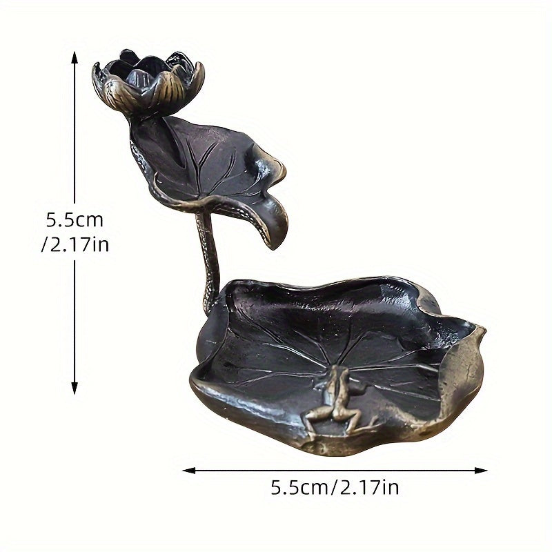 Lotus Backflow Incense Burner Decorative Home Decor Smoke Fountain