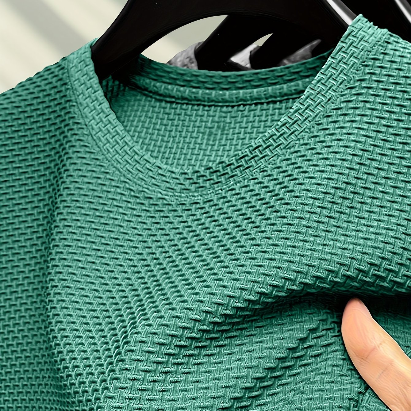 Camiseta de manga larga de nylon de color sólido para hombre, para verano, estilo casual, ajuste regular