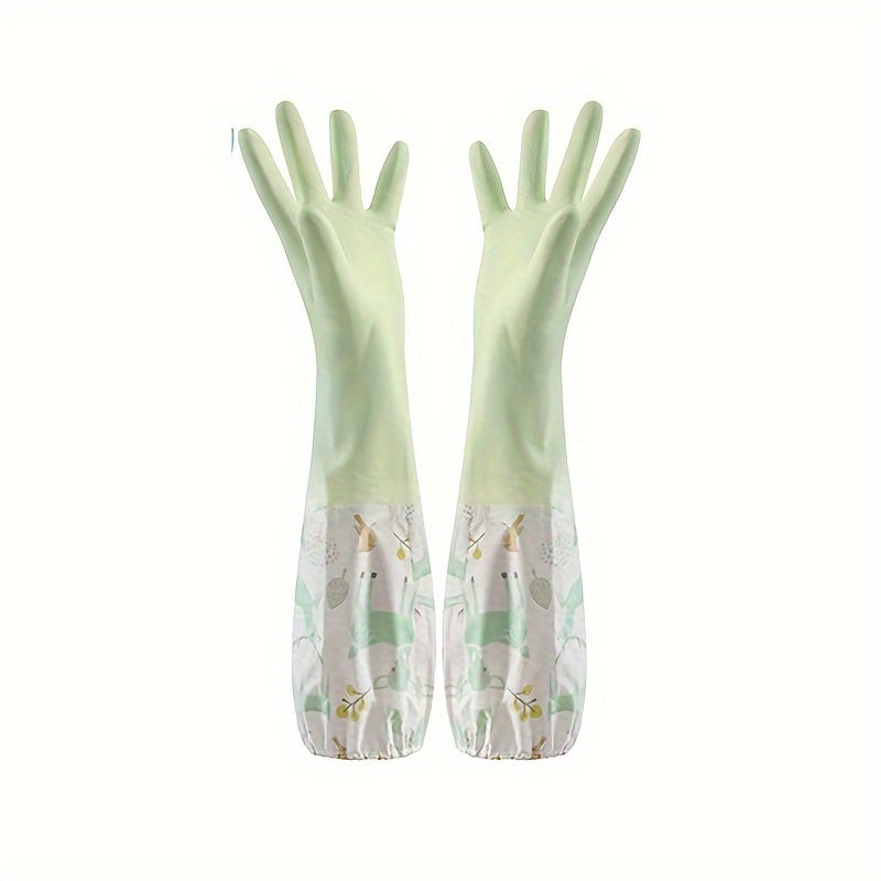 Uzoq uzunlikdagi silikon tozalash qo'lqoplari, suv o'tkazmaydigan, ikkala qo'l uchun mos, oshxona, hammom, avtomobil yuvish va uy ishlariga xavfsiz, kuchli va ko'p maqsadli tozalash aksessuarlari, har bir uy uchun zarur, mukammal Thanksgiving sovg'asi.