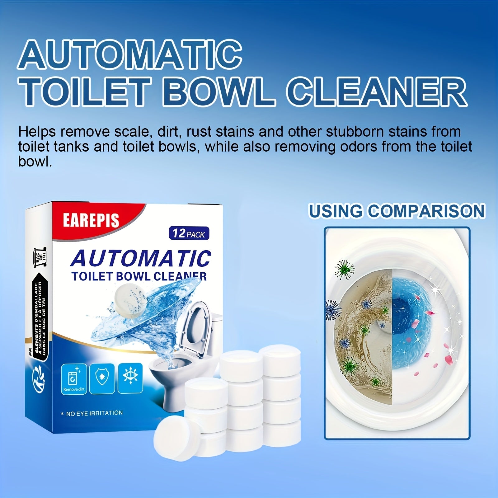Tabletas limpiadoras para inodoro para eliminar manchas y olores, frescura duradera

Source:
Toilet Bowl Cleaner Tablets for Stain and Odor Removal Long-Lasting Freshness