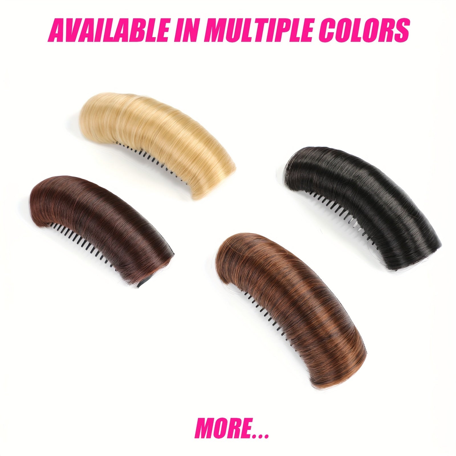 Women Hair Bump Up Tool, Hair Accessories, Golden Volume Insert, Bun Maker
