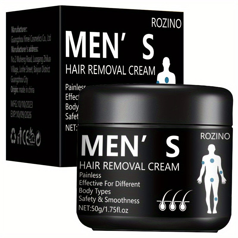 Крем для удаления волос у мужчин безболезненно быстро легко без остатков 50г