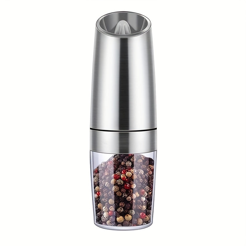 Electric Salt and Pepper Grinder Set with Adjustable Coarseness and LED Light