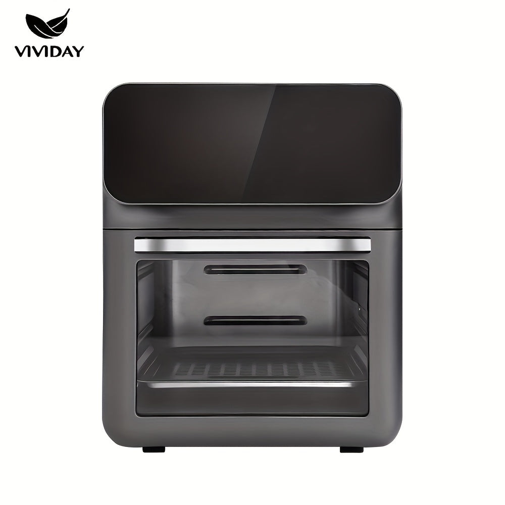 10-Layer Touchscreen Air Fryer Oven with Visible Window Multifunctional Oil-Free Low-Fat Electric European Standard Plug