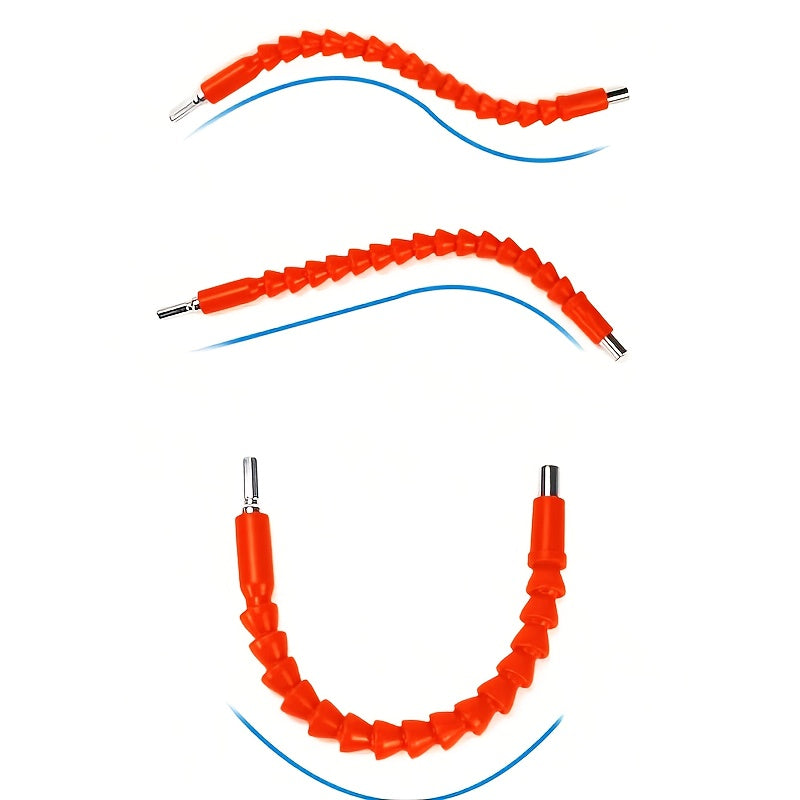 Оранжевый электродрельный универсальный шарнир с мягким валом для гибкого сверления