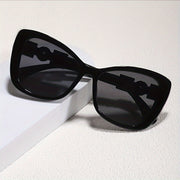 Women's Cat Eye Sunglasses with Faux Pearl Embellishments, PC Frame and Lens