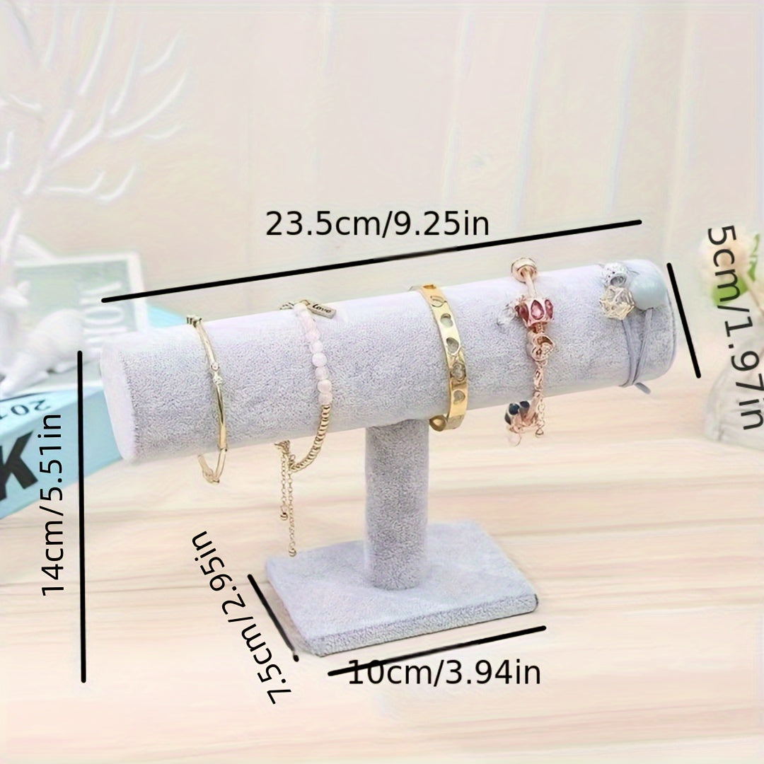 Soporte de exhibición de joyería de madera para pulseras y relojes, ovalado, multiusos, decoración para el hogar